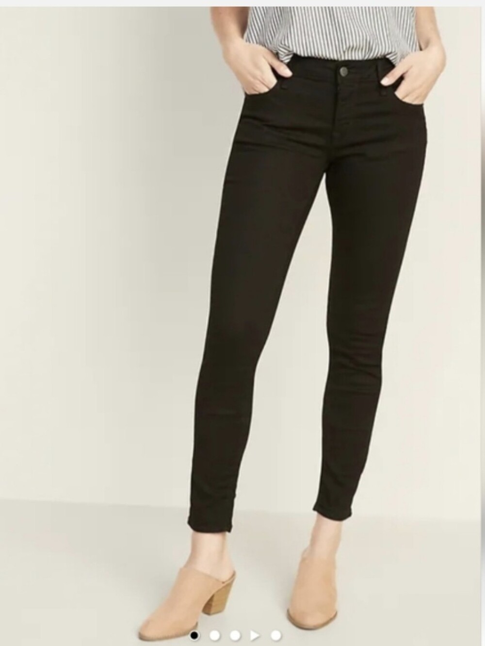 Old Navy Black Skinny High-Rise Jeans - Skinny